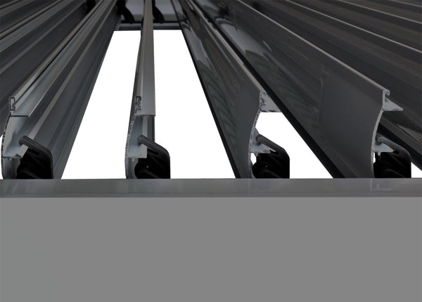 Lamellen Pergola Stanley Aluminium Lamellen Regenrinne 3x6m anthrazit