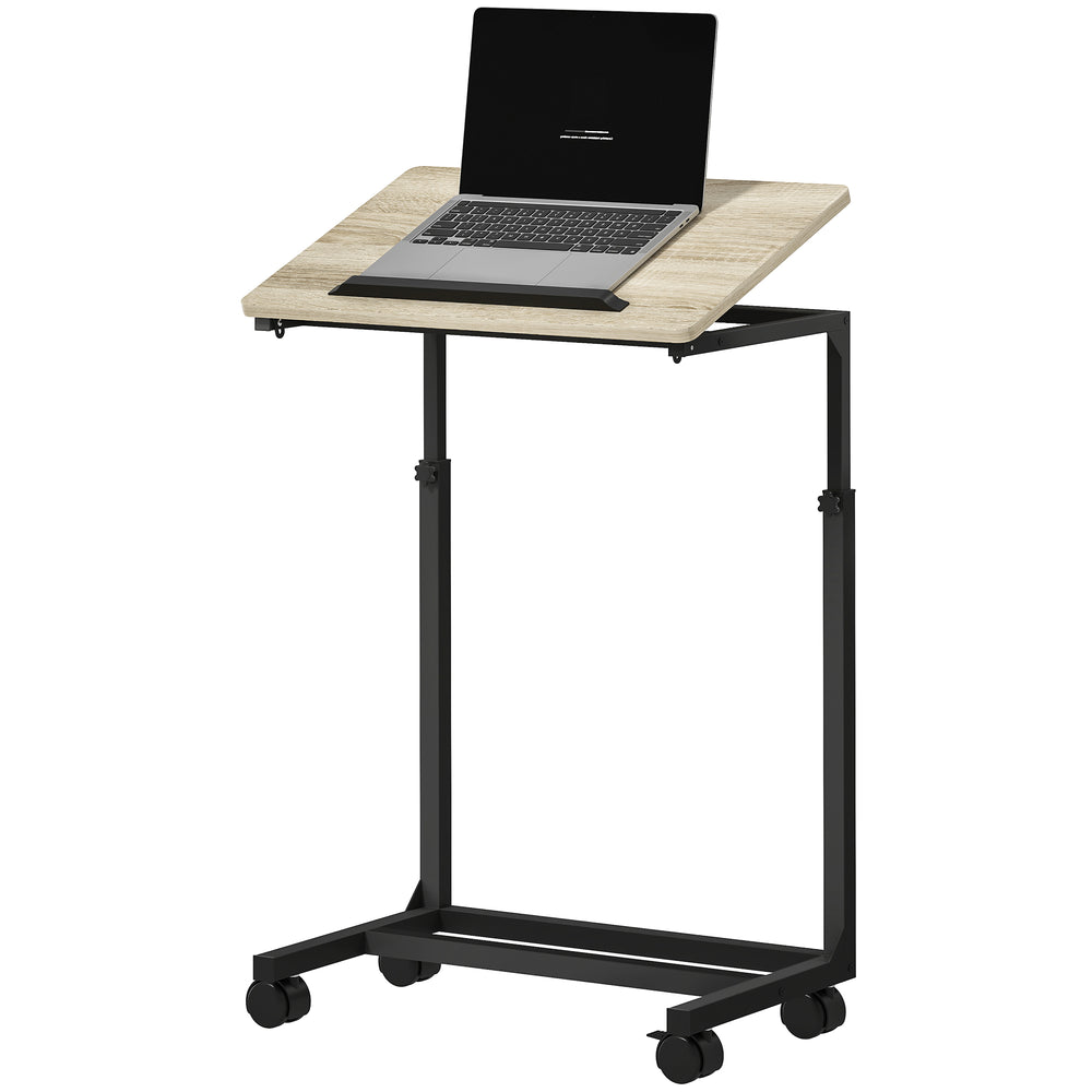 Laptoptisch Beistelltisch Schreibtisch Nachttisch höhenverstellbar mit Rollen