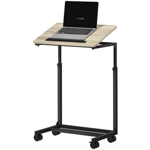 Laptoptisch Beistelltisch Schreibtisch Nachttisch höhenverstellbar mit Rollen
