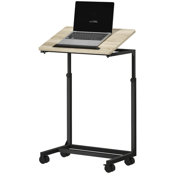 Laptoptisch Beistelltisch Schreibtisch Nachttisch höhenverstellbar mit Rollen