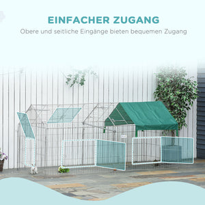 Laufgitter Aussengehege für Kleintiere 220x103x103cm