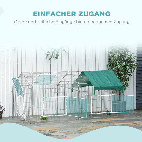 Laufgitter Aussengehege für Kleintiere 220x103x103cm