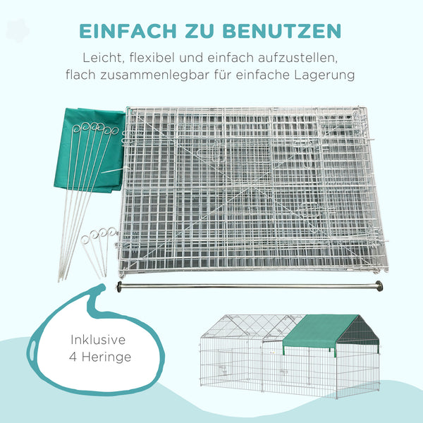 Laufgitter Aussengehege für Kleintiere 220x103x103cm