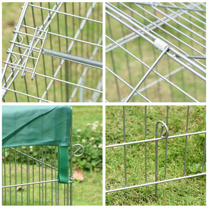 Laufgitter Aussengehege für Kleintiere 220x103x103cm