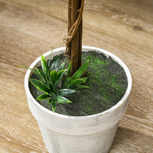 Lavendel künstlich im Topf 2er Set 60cm weiss