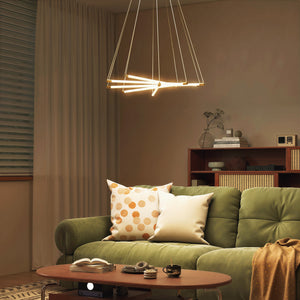 LED Deckenleuchte anpassbar für Wohnzimmer Küche 50W gold weiss