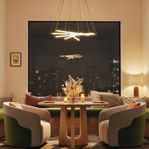 LED Deckenleuchte anpassbar für Wohnzimmer Küche 50W gold weiss