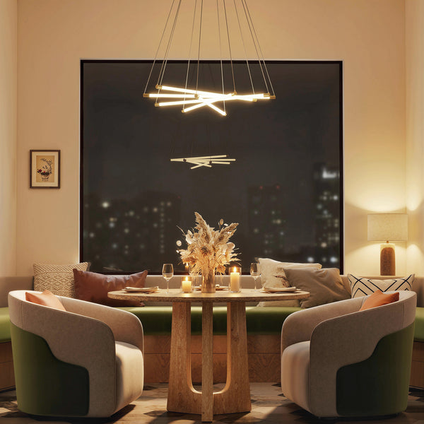 LED Deckenleuchte anpassbar für Wohnzimmer Küche 50W gold weiss