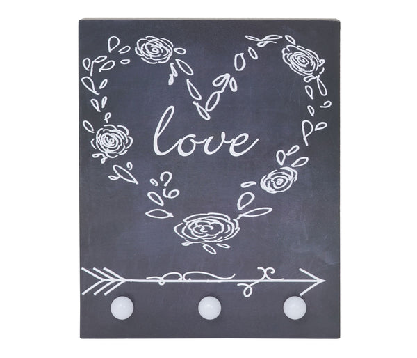 LED Leuchtbild Love – Beleuchtetes Wandbild 25x20 cm