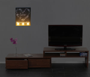 LED Leuchtbild Love – Beleuchtetes Wandbild 25x20 cm