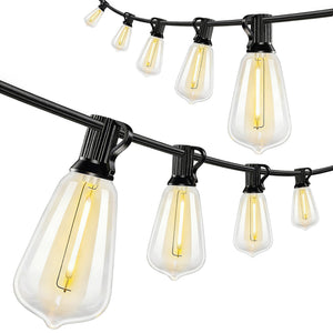 Lichterkette LED Lichtervorhang mit 50 Lichtern für innen und aussen spritzwassergeschützt