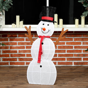 LED Schneemann Familie 3-teilig wetterfest Weihnachtsdeko aussen