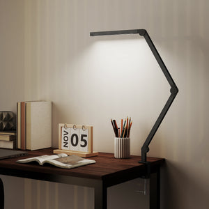 LED Schreibtischlampe dimmbar mit Klemme schwarz