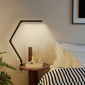 LED Schreibtischlampe dimmbar mit Klemme schwarz