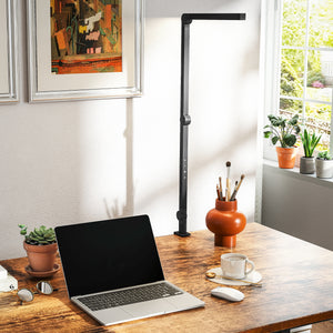LED Schreibtischlampe dimmbar mit Klemme schwarz