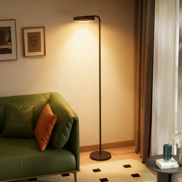 LED Stehlampe flexibel verstellbar mit Fernbedienung schwarz