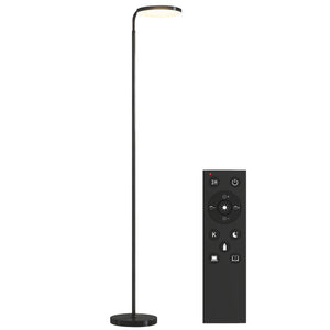 LED Stehlampe flexibel verstellbar mit Fernbedienung schwarz