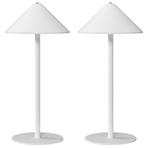 LED Tischlampe wiederaufladbar mit Touchfunktion und USB weiss