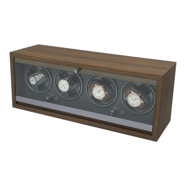 Led Uhrenbeweger für 4 Uhren Holz 5 Modi