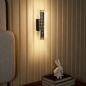 LED Wandleuchte dimmbar für innen Schlafzimmer Metall schwarz