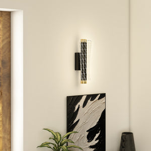 LED Wandleuchte dimmbar für innen Schlafzimmer Metall schwarz