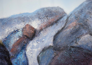 Handgemaltes XXL Landschaftsbild auf Leinwand 80x120cm