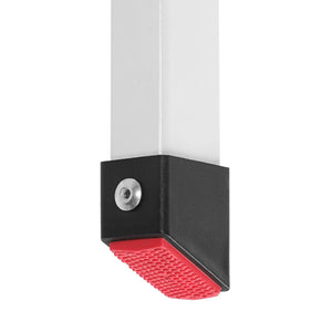 Leiter klappbar 3 Stufen Stahl Weiss