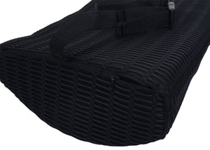 Ergonomisches Lendenkissen aus Memory Foam, waschbar, schwarz