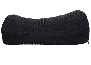 Ergonomisches Lendenkissen aus Memory Foam, waschbar, schwarz