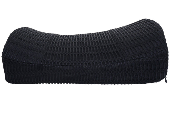Ergonomisches Lendenkissen aus Memory Foam, waschbar, schwarz