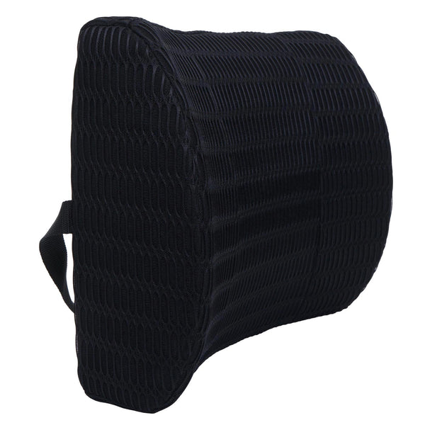 Ergonomisches Lendenkissen aus Memory Foam, waschbar, schwarz