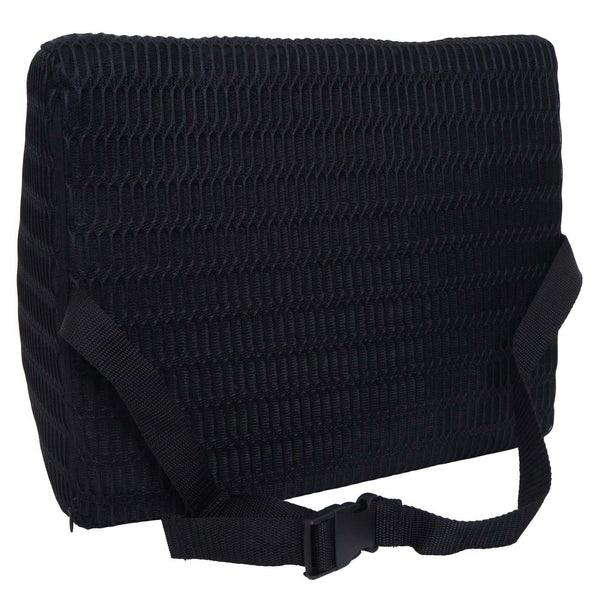 Ergonomisches Lendenkissen aus Memory Foam, waschbar, schwarz