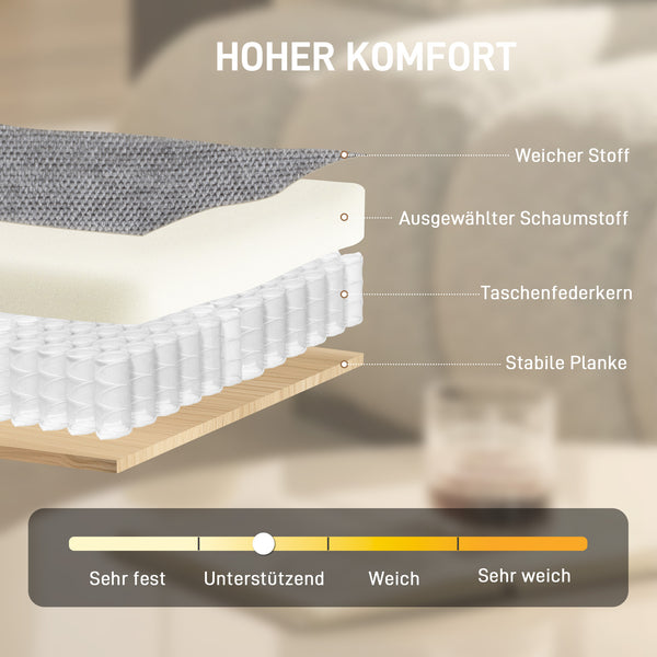 Lesesessel drehbar gepolstert mit Chenille und breitem Sitz hellgrau