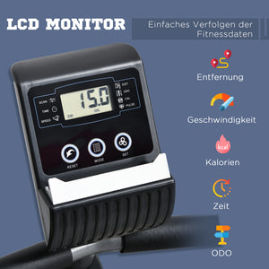 Liegeergometer Heimtrainer für Senioren mit LCD und Magnetwiderstand