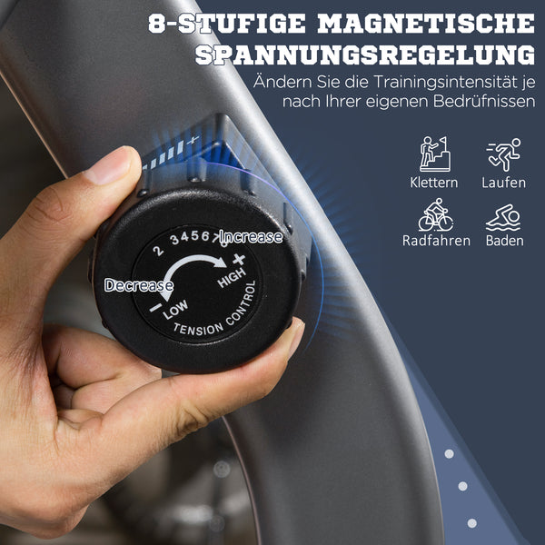Liegeergometer Heimtrainer für Senioren mit LCD und Magnetwiderstand