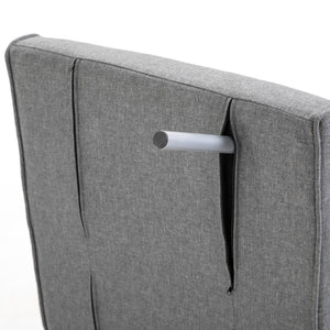 Liegesessel Relaxsessel mit Liegefunktion und Gästebett grau