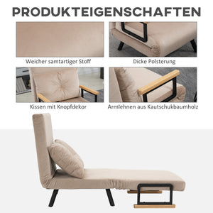 Liegesessel Relaxsessel skandinavisch mit Kissen schwarz natur