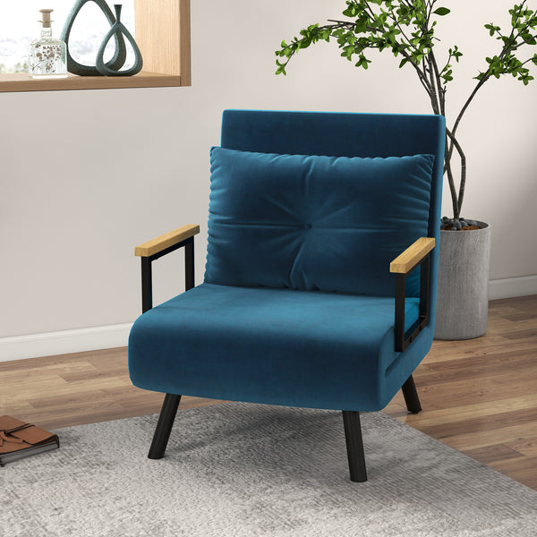 Liegesessel Relaxsessel Lesesessel skandinavisch bequem mit Kissen natur
