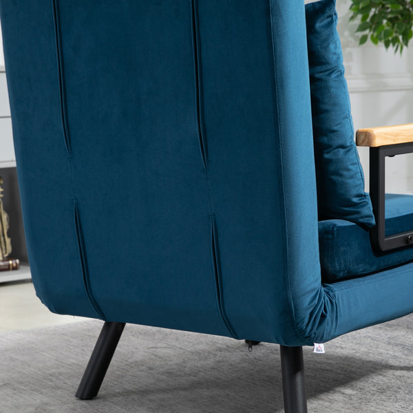 Liegesessel Relaxsessel Lesesessel skandinavisch bequem mit Kissen natur
