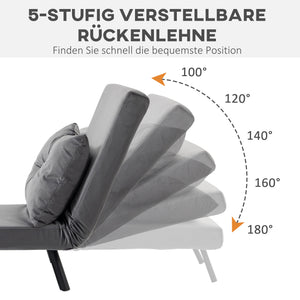 Liegesessel Relaxsessel skandinavisch mit Kissen schwarz natur