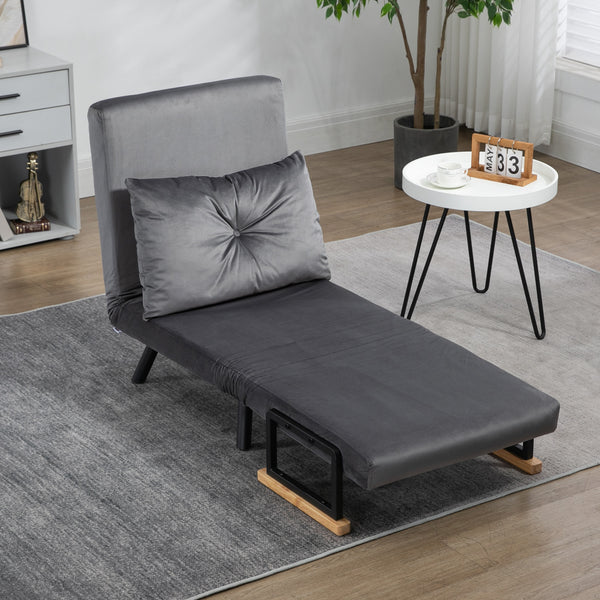Liegesessel Relaxsessel skandinavisch mit Kissen schwarz natur