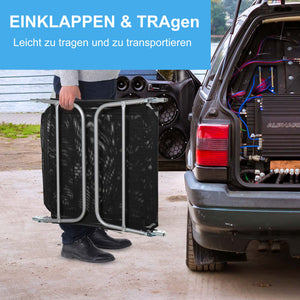 Liegestuhl 2-Bein klappbar Schwarz