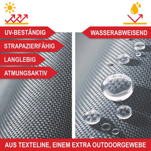 Liegestuhl Sonnenliege klappbar höhenverstellbar wetterfest