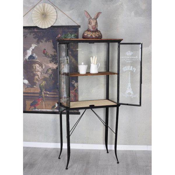 GLASVITRINE LOFT STUDIO VITRINENSCHRANK WOHNZIMMERSCHRANK SAMMELVITRINE