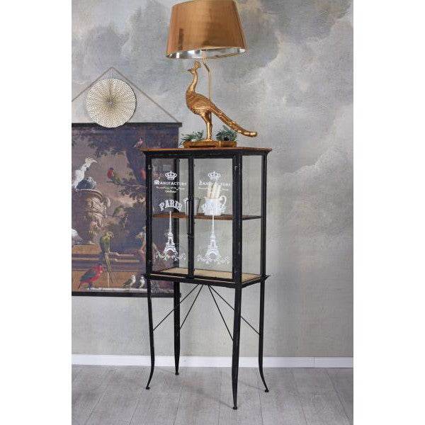 GLASVITRINE LOFT STUDIO VITRINENSCHRANK WOHNZIMMERSCHRANK SAMMELVITRINE