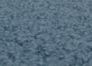 Lounge-Sessel Clubsessel Cocktailsessel Bouclé Stoff Metall blau