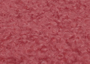 Lounge-Sessel Clubsessel Cocktailsessel Bouclé Stoff Metall purpur-rot