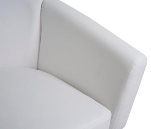 Lounge-Sessel Clubsessel Cocktailsessel Kunstleder weiss