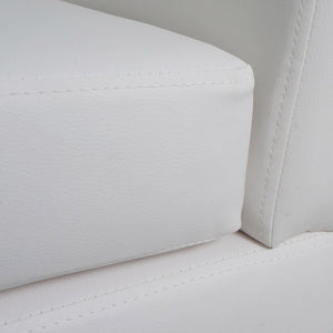 Lounge-Sessel Clubsessel Cocktailsessel Kunstleder weiss