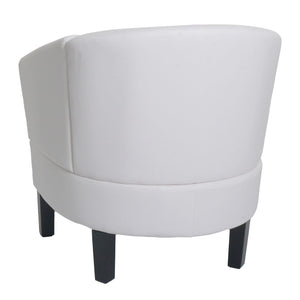 Lounge-Sessel Clubsessel Cocktailsessel Kunstleder weiss